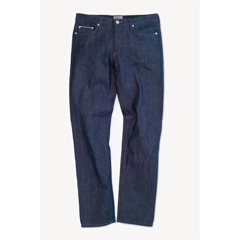 NEW RUSTIC DIME men's slim straight selvedge jean in japanese raw indigo